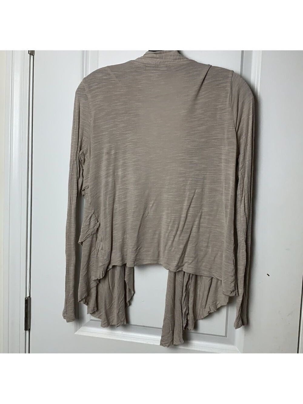 APT 9 Tan Open Front Cardigan longer in front - Picture 4 of 4